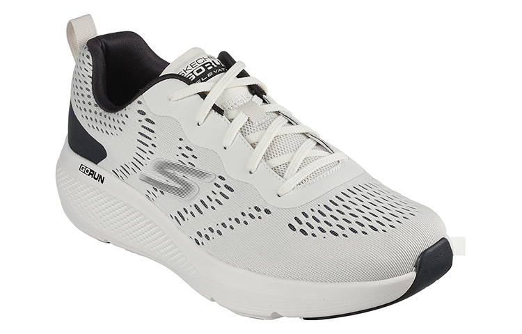 Lookbook Skechers GO RUN Elevate 'Hitam Putih' 220184-WBK