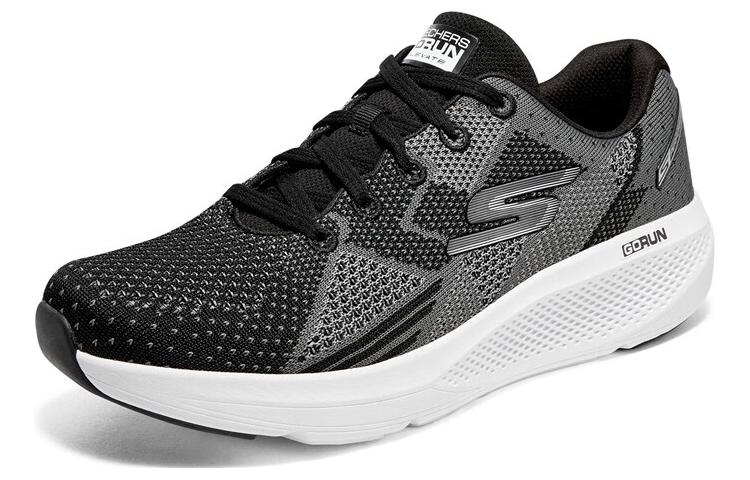 Lookbook Skechers GO RUN Elevate 防滑耐磨 低筒 跑步鞋 男款 黑白