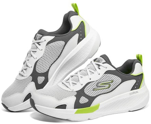 Skechers GO RUN 提升 防滑耐磨 低筒 跑步鞋 檸檬灰 Lookbook Skechers GO RUN 提升 防滑耐磨 低筒 跑步鞋 檸檬灰