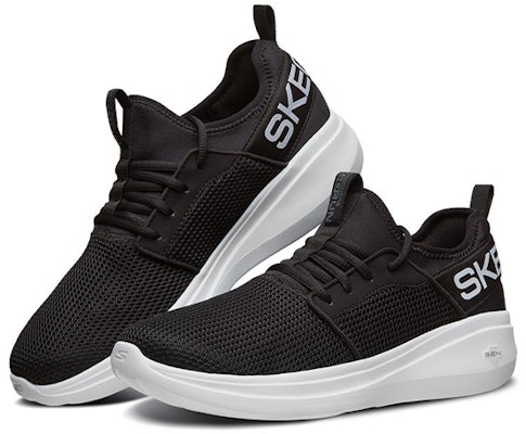 Skechers Go Run Fast 'Sepatu Lari Low-Top Hitam' 55103-BKW Lookbook Skechers Go Run Fast 'Sepatu Lari Low-Top Hitam' 55103-BKW
