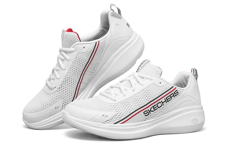 Lookbook Skechers Go Run Fast 低筒跑步鞋 白