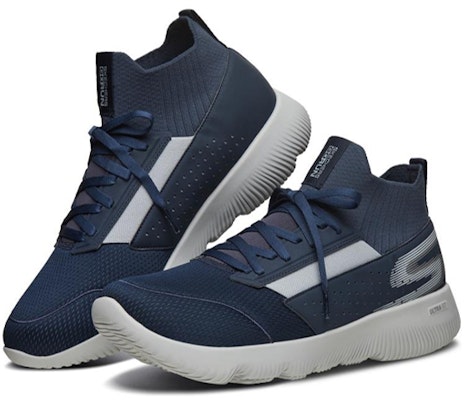 Skechers 去跑焦點 藍白灰 Lookbook Skechers 去跑焦點 藍白灰
