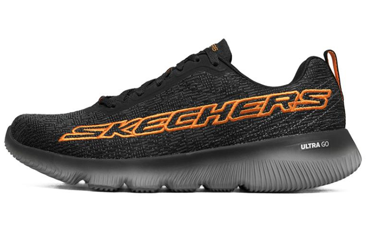 Skechers Go Run Focus Black/Orange/Grey 661040-BKOR