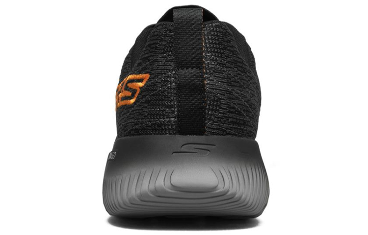 Shop Skechers Go Run Focus Black/Orange/Grey 661040-BKOR