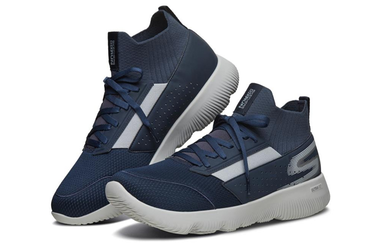 Lookbook Skechers Go Run Focus Blue/White/Grey 661022-NVY
