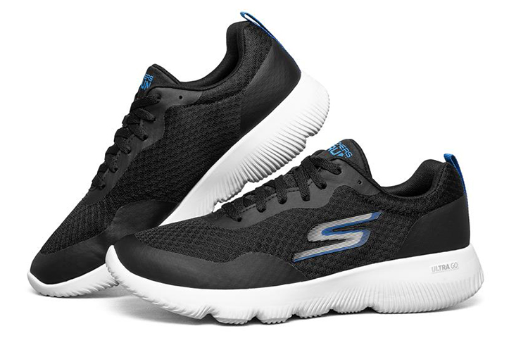 Lookbook Skechers Go Run Focus Low-Top Black/Blue 55169-BKBL