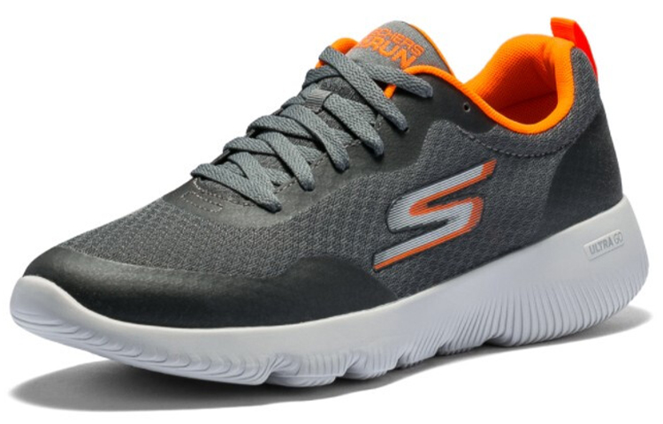 Lookbook Skechers Go Run Focus Low-Top Grey/Orange 55169-CCOR
