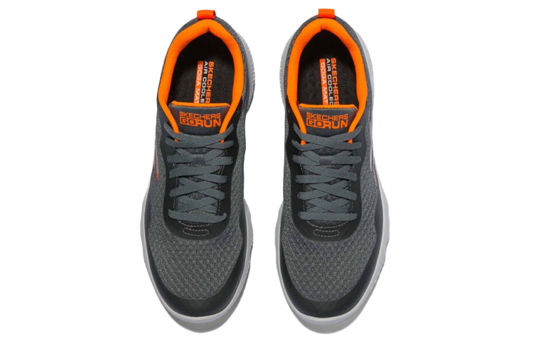 Shop Skechers Go Run Focus Low-Top Grey/Orange 55169-CCOR