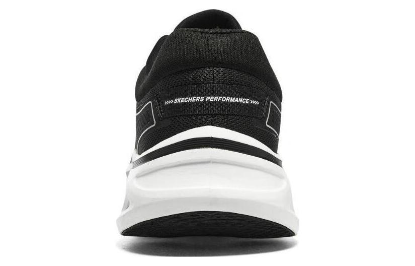 Lookbook Skechers Go Run Glide-Step 防滑耐磨 低筒 跑步鞋 男款 黑白