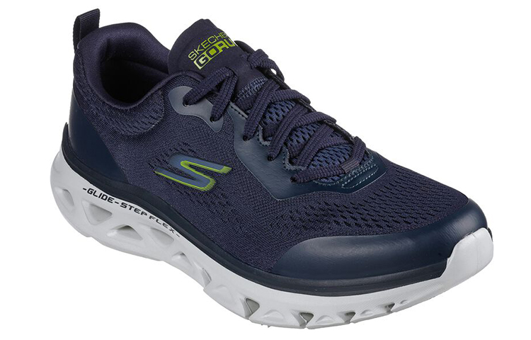 Lookbook Skechers Go Run Glide-Step Flex 防滑透氣 低筒運動跑步鞋 藍