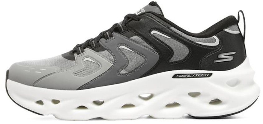 Skechers Go Run Swirl Tech Glide-Step Hyper Burst 'Black Grey White' 220301-BKW Buy Skechers Go Run Swirl Tech Glide-Step Hyper Burst 'Black Grey White' 220301-BKW