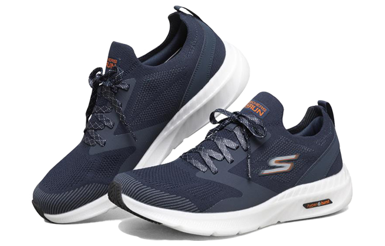 Lookbook Skechers Go Run Hyper Burst 低筒 跑步鞋 男款 海軍藍