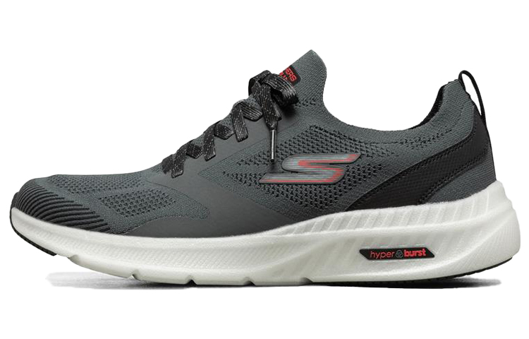 Skechers Go Run Hyper Burst Sneakers Grey 'Gray Red' 220045-CCRD