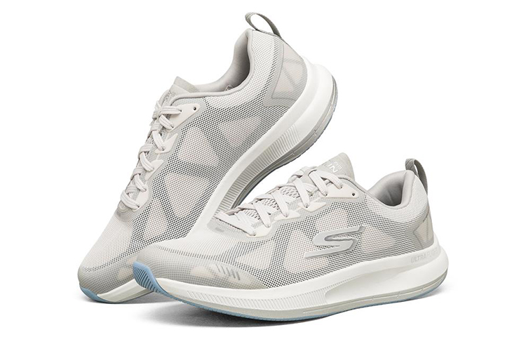 Lookbook Skechers Go Run Low-Top Beige Sneaker 220105-WHT
