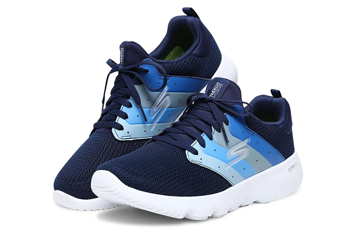 Lookbook Skechers Go Run Rendah 'Biru Laut' 55160-NVBL