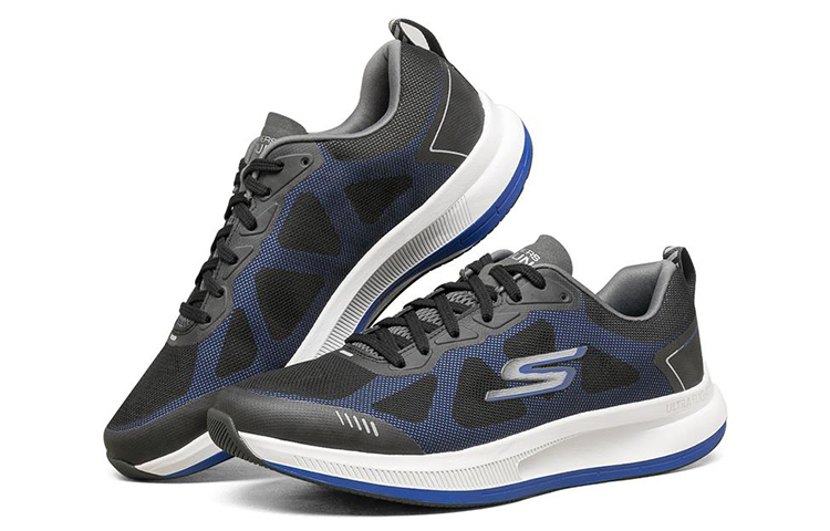 Lookbook Skechers Go Run Laag Zwart/Blauw 220105-BKBL