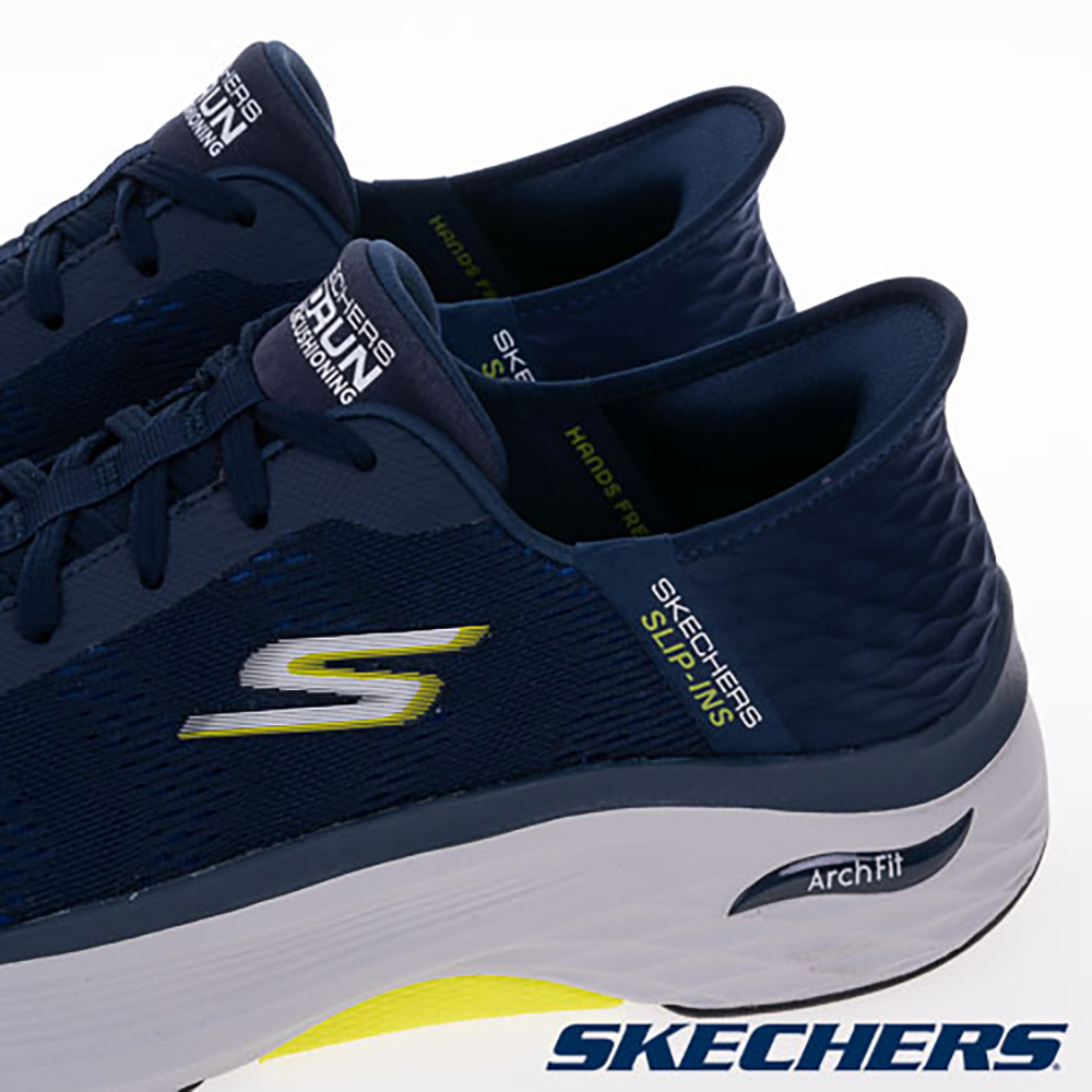 Skechers Go Run Max Cushioning Arch Fit Blue Running Shoes Indigo 圖 6