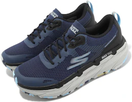 Lookbook Skechers Max Cushioning 舒適 百搭 減震耐磨 低筒 跑步鞋 男款 藍色