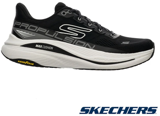 Skechers Go Run Max Cushioning Chaussures Running Propulsion 220509BKW Order Skechers Go Run Max Cushioning Chaussures Running Propulsion 220509BKW
