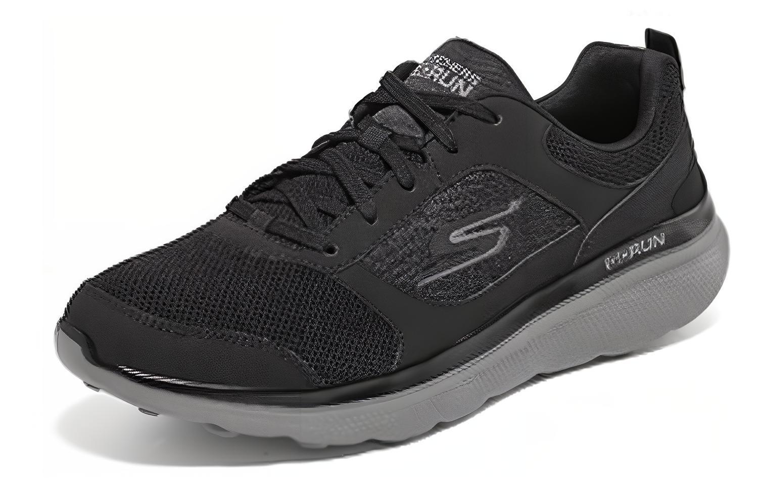 Lookbook Skechers Go Run Motion 'Hitam Abu-abu' 220163-BKGY