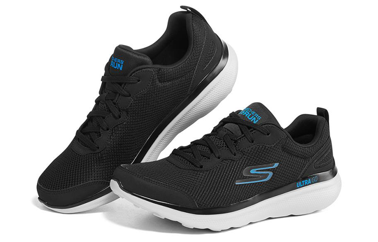 Lookbook Skechers Go Run Motion 低筒跑步鞋 黑