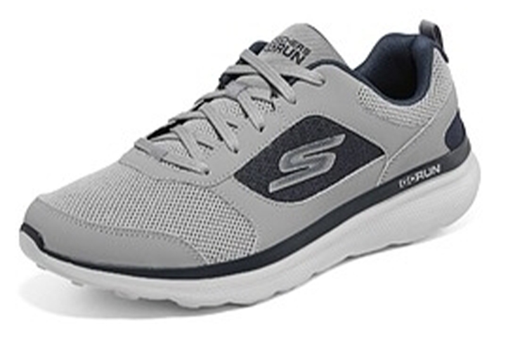 Lookbook Skechers Go Run Motion低筒慢跑鞋 灰藍