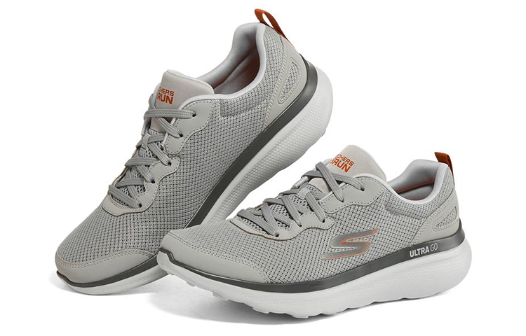 Lookbook Skechers Go Run Motion 'Abu-Abu Jingga' 220165-GYOR
