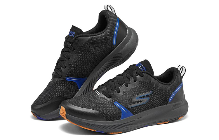 Lookbook Skechers Go Run Pulse 'Black Blue' 220084-BKMT