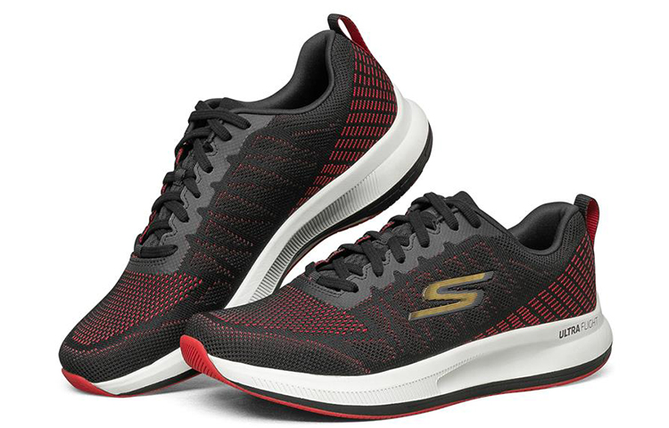 Lookbook Skechers Go Run Pulse ''Nero Rosso'' 220096-BKRD
