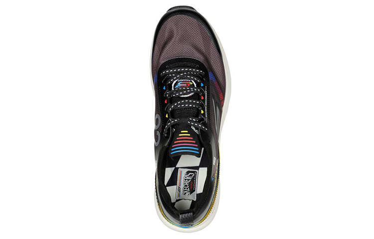 Shop Skechers Go Run Pure ''Noir Blanc'' 220535-BKMT