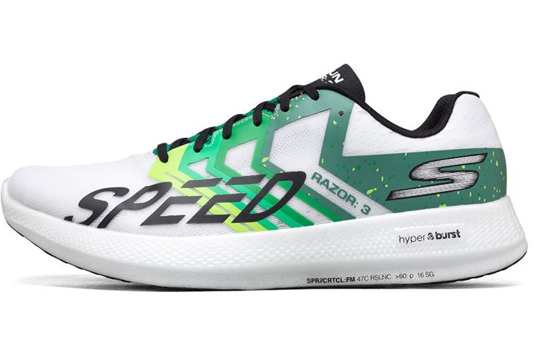 Skechers Go Run Razor 3 'White Green' 55290-WGRN