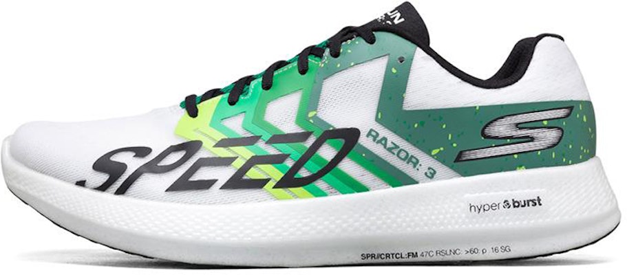 Skechers Go Run Razor 3 'White Green' 55290-WGRN Buy Skechers Go Run Razor 3 'White Green' 55290-WGRN