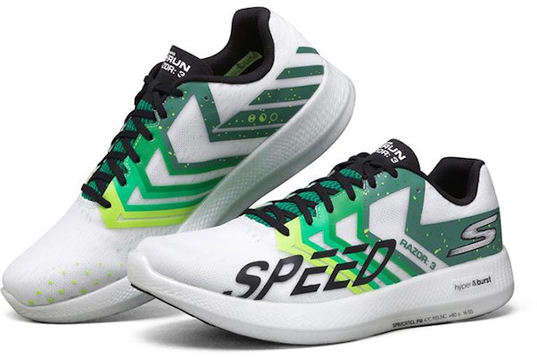 Skechers Go Run Razor 3 'White Green' 55290-WGRN Lookbook Skechers Go Run Razor 3 'White Green' 55290-WGRN
