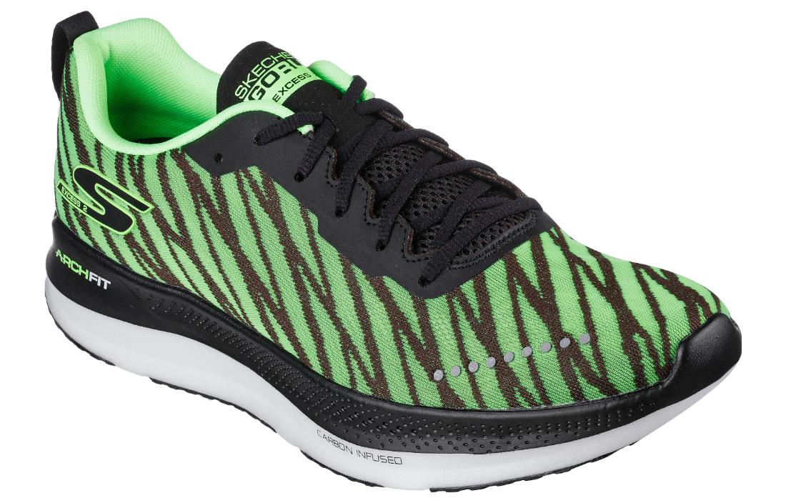 Lookbook Skechers GO Run Razor 低筒跑步鞋 綠黑