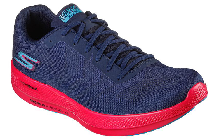 Lookbook Skechers GO Run Razor "Bleu Marine" 220211-NVMT