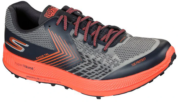 スケッチャーズ GO Run Razor トレイル 黒/オレンジ 246002-CCOR Lookbook スケッチャーズ GO Run Razor トレイル 黒/オレンジ 246002-CCOR