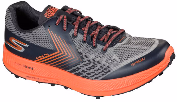 スケッチャーズ GO Run Razor トレイル 黒/オレンジ 246002-CCOR Lookbook スケッチャーズ GO Run Razor トレイル 黒/オレンジ 246002-CCOR