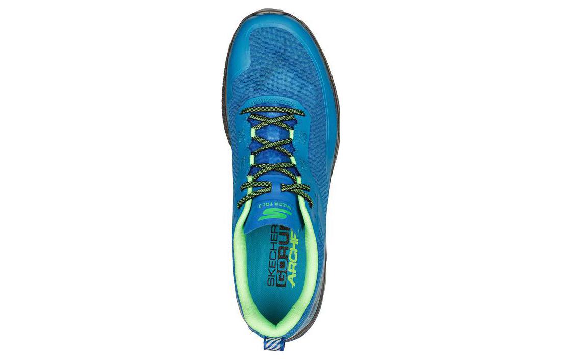 Lookbook Skechers GO RUN Razor Trail 'Biru Ringan Rendah' 246077-BLGR