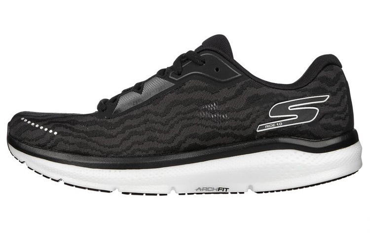 Skechers Go Run Ride 10 'Black White Mesh' 246045-BKW