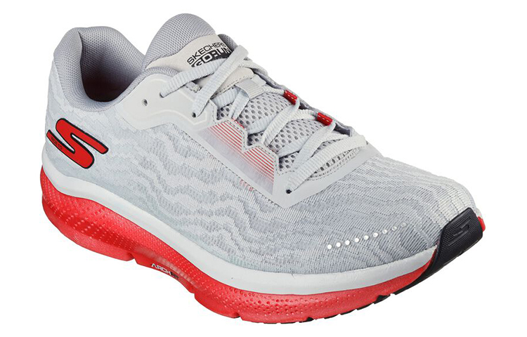 Lookbook Skechers Go Run Ride 10 ''Grau Rot Mesh Atmungsaktiv Leicht Laufschuhe'' 246045-GYRD