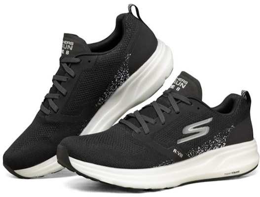 Skechers Go Run Ride 8 Hitam/Putih 55224-BKW Lookbook Skechers Go Run Ride 8 Hitam/Putih 55224-BKW