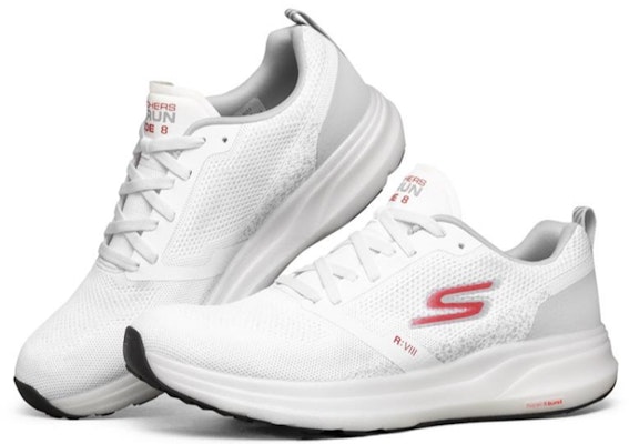 Skechers Go Run Ride 8 Kasut Putih/Merah/Kelabu 55224-WRD Lookbook Skechers Go Run Ride 8 Kasut Putih/Merah/Kelabu 55224-WRD