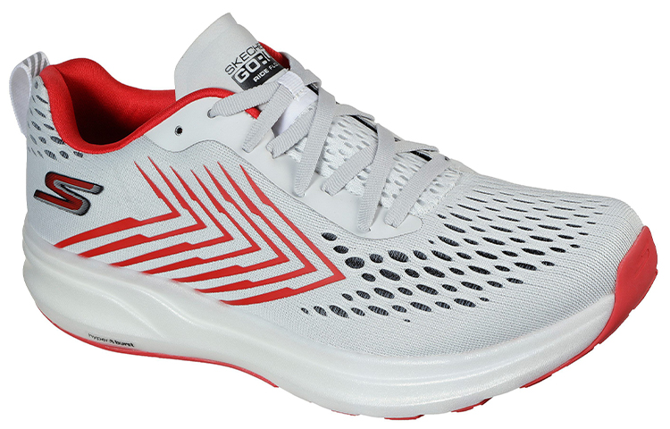 Lookbook Skechers GO RUN Ride Flow 'Grey Red' 220218-GYRD