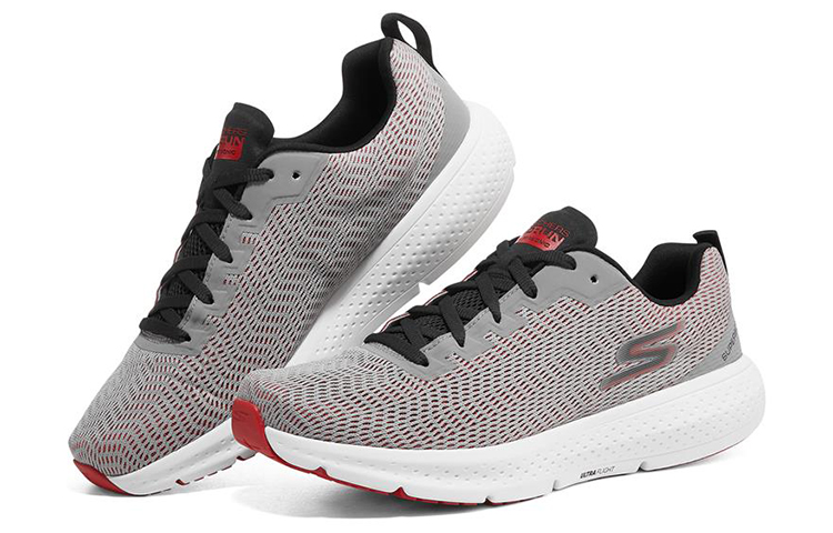 Lookbook スケッチャーズ Go Run 超音速 グレー/ブラック 246031-GYBK