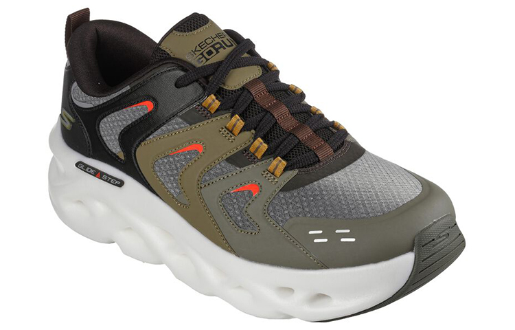 Lookbook 斯凯奇 GO RUN Swirl Tech '绿灰色' 220301-OLV