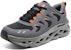 Skechers GO RUN Teknologi Swirl 'Kelabu-Hitam Gelembung' 220301-GYBK