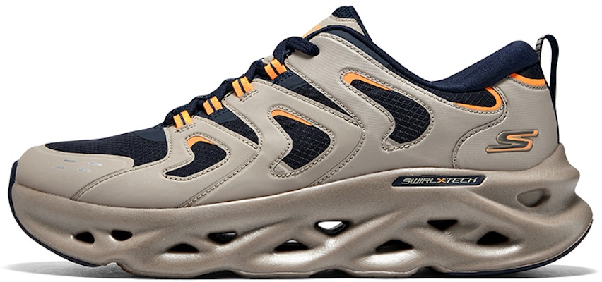 Skechers GO RUN Swirl Tech 'Grey Navy' 220301-TPNV Buy Skechers GO RUN Swirl Tech 'Grey Navy' 220301-TPNV