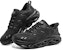 Skechers Go Run Swirl Tech Hitam 'Selesa, Tidak Licin, Tahan Haus, Rendah'. 220301-BBK