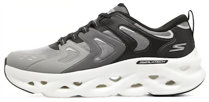 Skechers Go Run Swirl Tech Glide-Step Hyper Burst 'Black Grey White' 220301-BKW Skechers Go Run Swirl Tech Glide-Step Hyper Burst 'Black Grey White' 220301-BKW