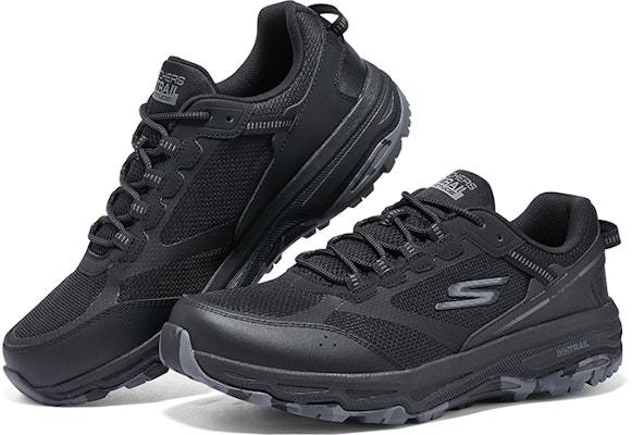 Skechers Go Run Trail 舒適 減震耐磨 低筒 跑步鞋 男款 黑色 Shop Skechers Go Run Trail 舒適 減震耐磨 低筒 跑步鞋 男款 黑色